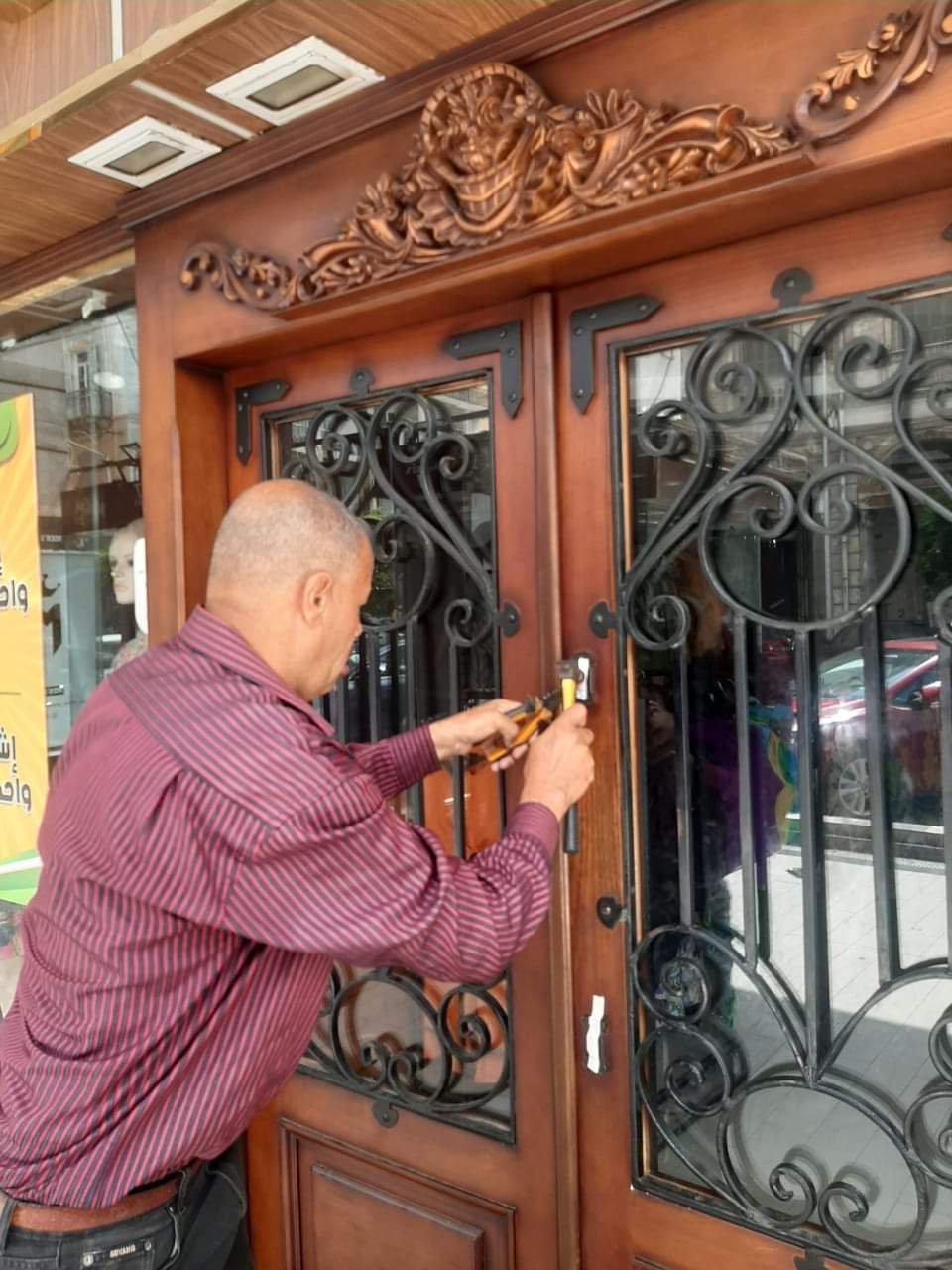 اغلاق محال تجارية ببورسعيد 