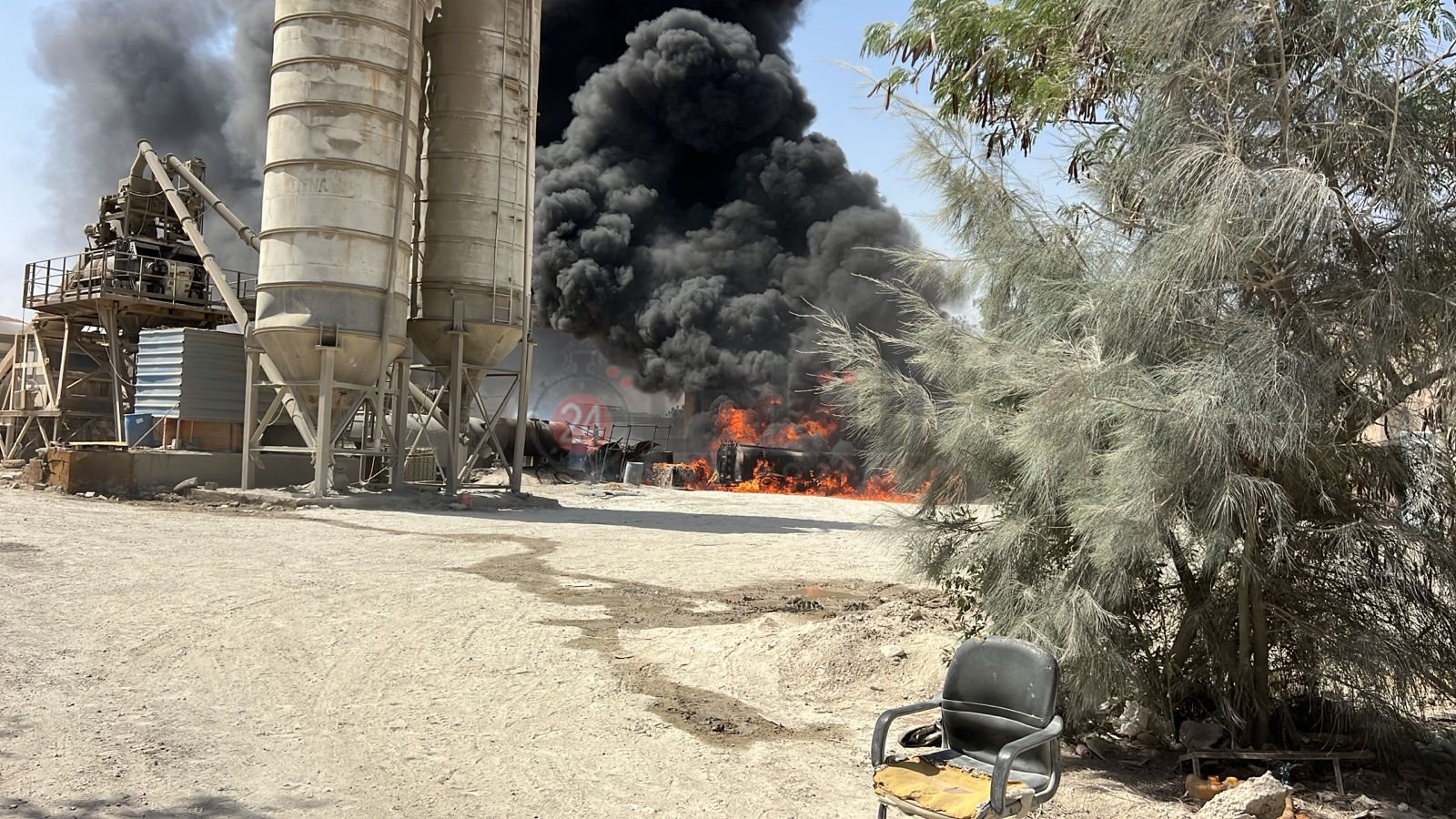 حريق مصنع دينا ماكس بالمنطقة الصناعية في أكتوبر