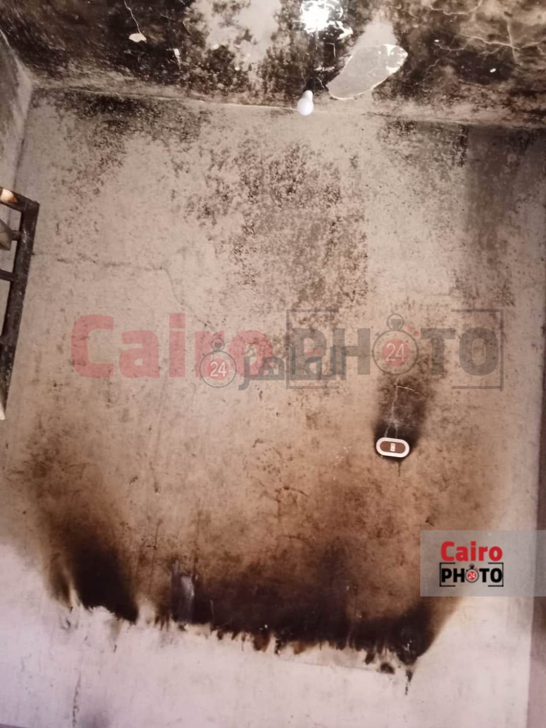 حريق منزل بالفيوم 