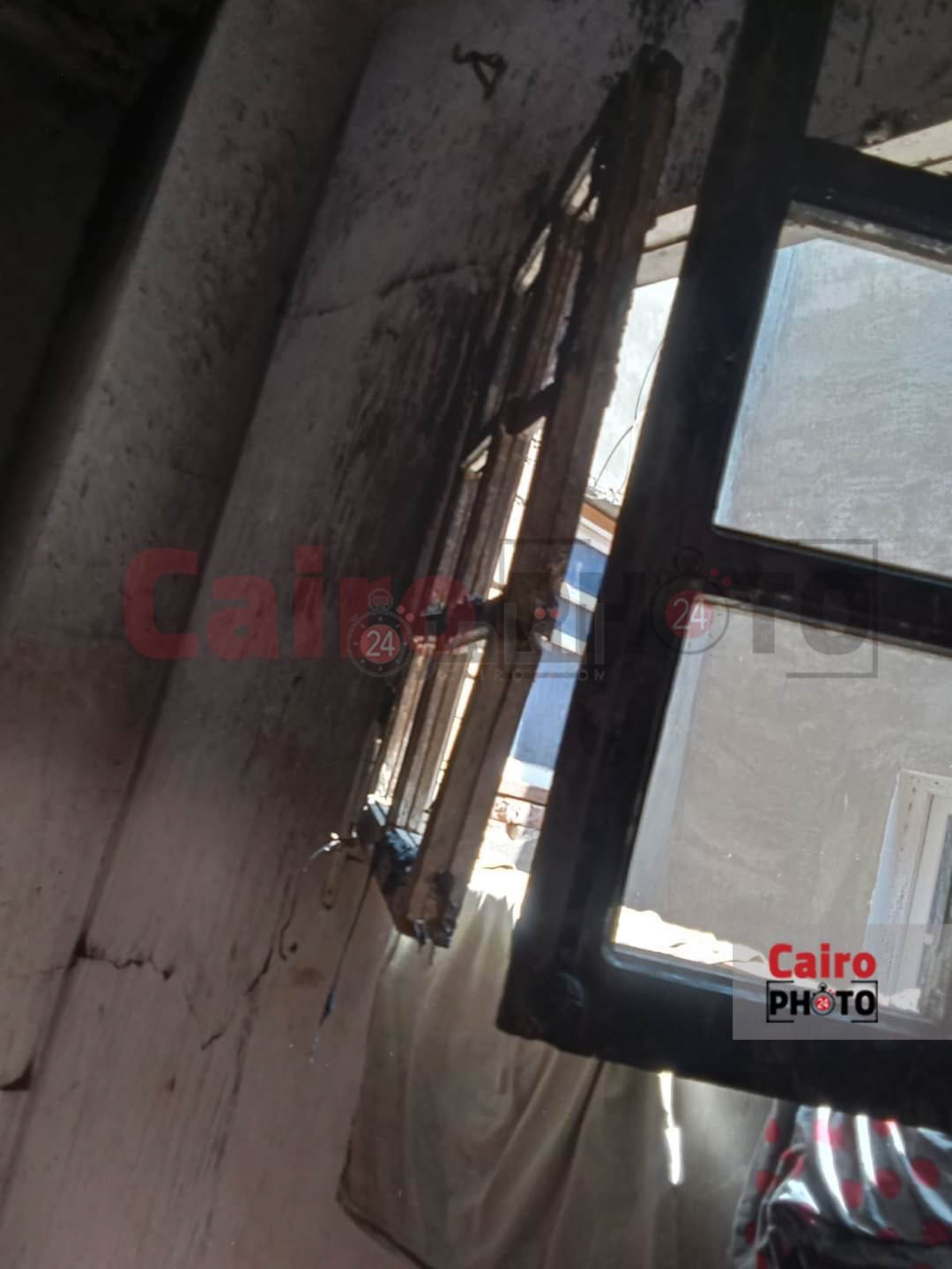 حريق منزل بالفيوم 