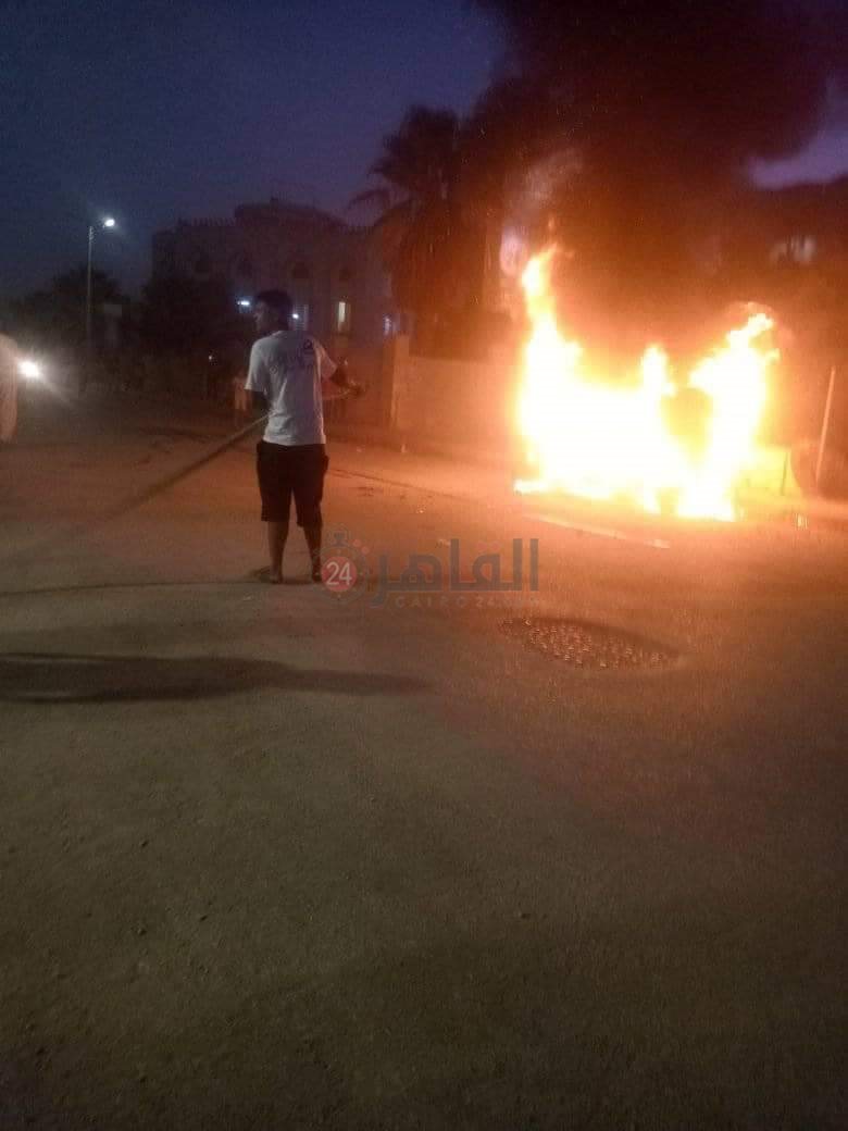 ماس كهربائى وراء احتراق 