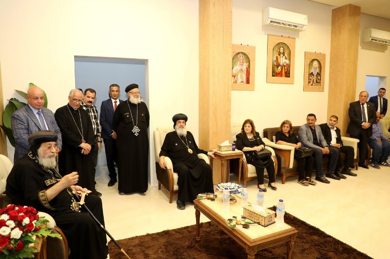 البابا تواضروس الثاني يدشن كنيسة القديسة الشهيدة رفقه وأولادها الخمسة 02