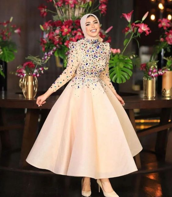 فساتين خطوبة محجبات