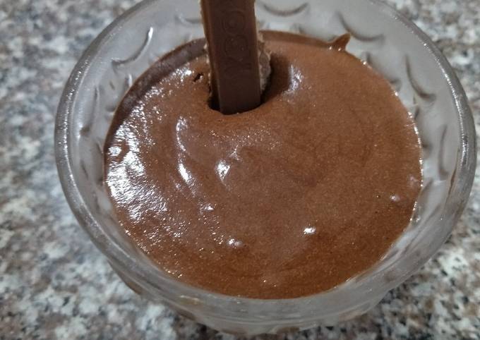 موس البطاطا بالشوكولاتة