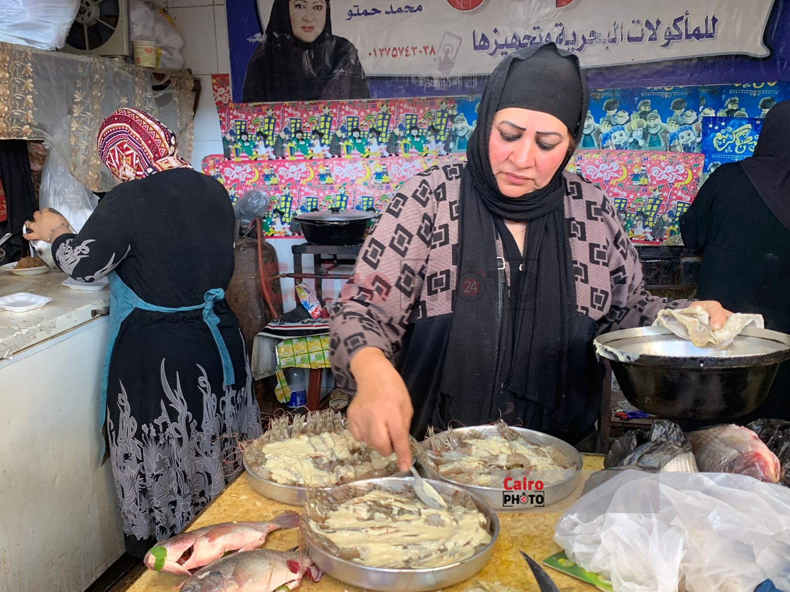 أم سمر شيف الأسماك ببورسعيد 