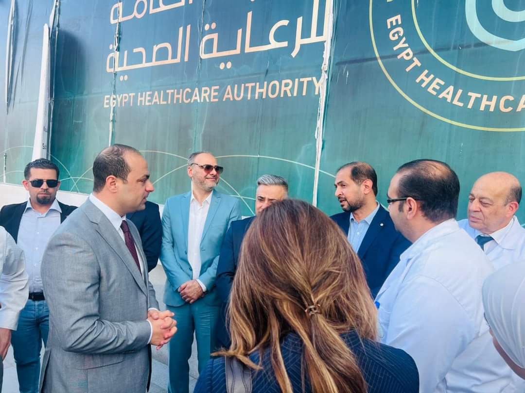 زيارة وفد العراق لمستشفيات هيئة الرعاية الصحية ببورسعيد