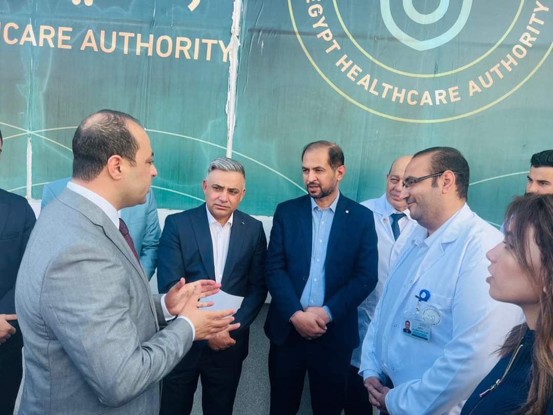 زيارة وفد العراق لمستشفيات هيئة الرعاية الصحية ببورسعيد