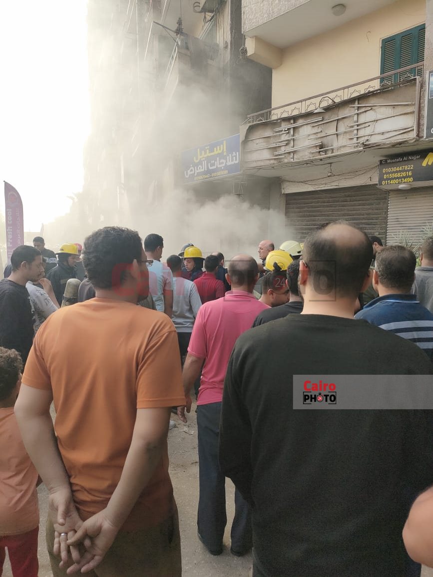 حريق مخزن عين شمس (1)