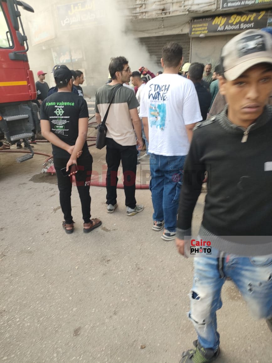 حريق مخزن عين شمس (2)