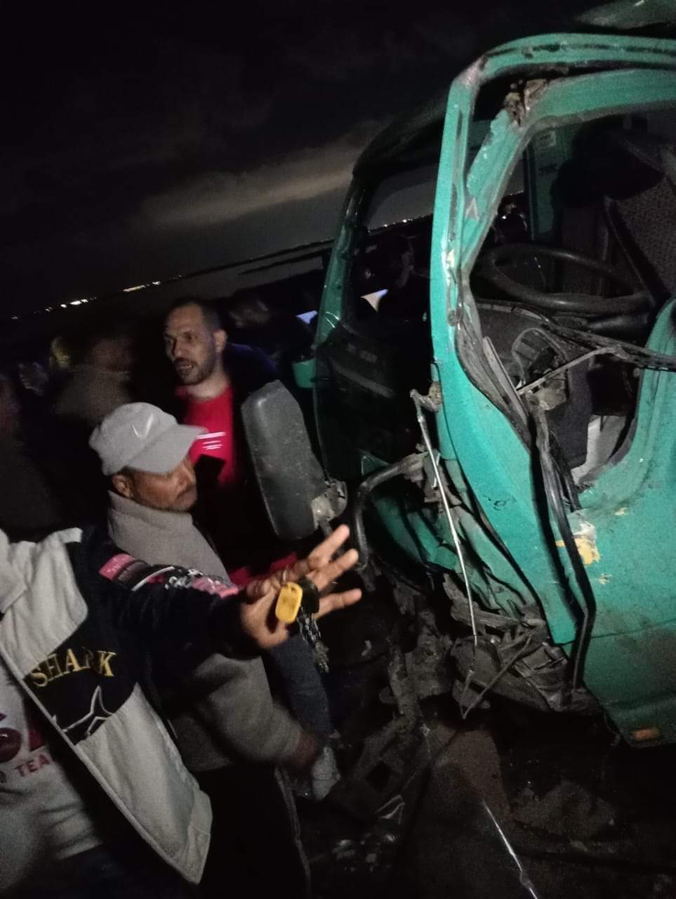 حادث طريقة المطرية الجديد 