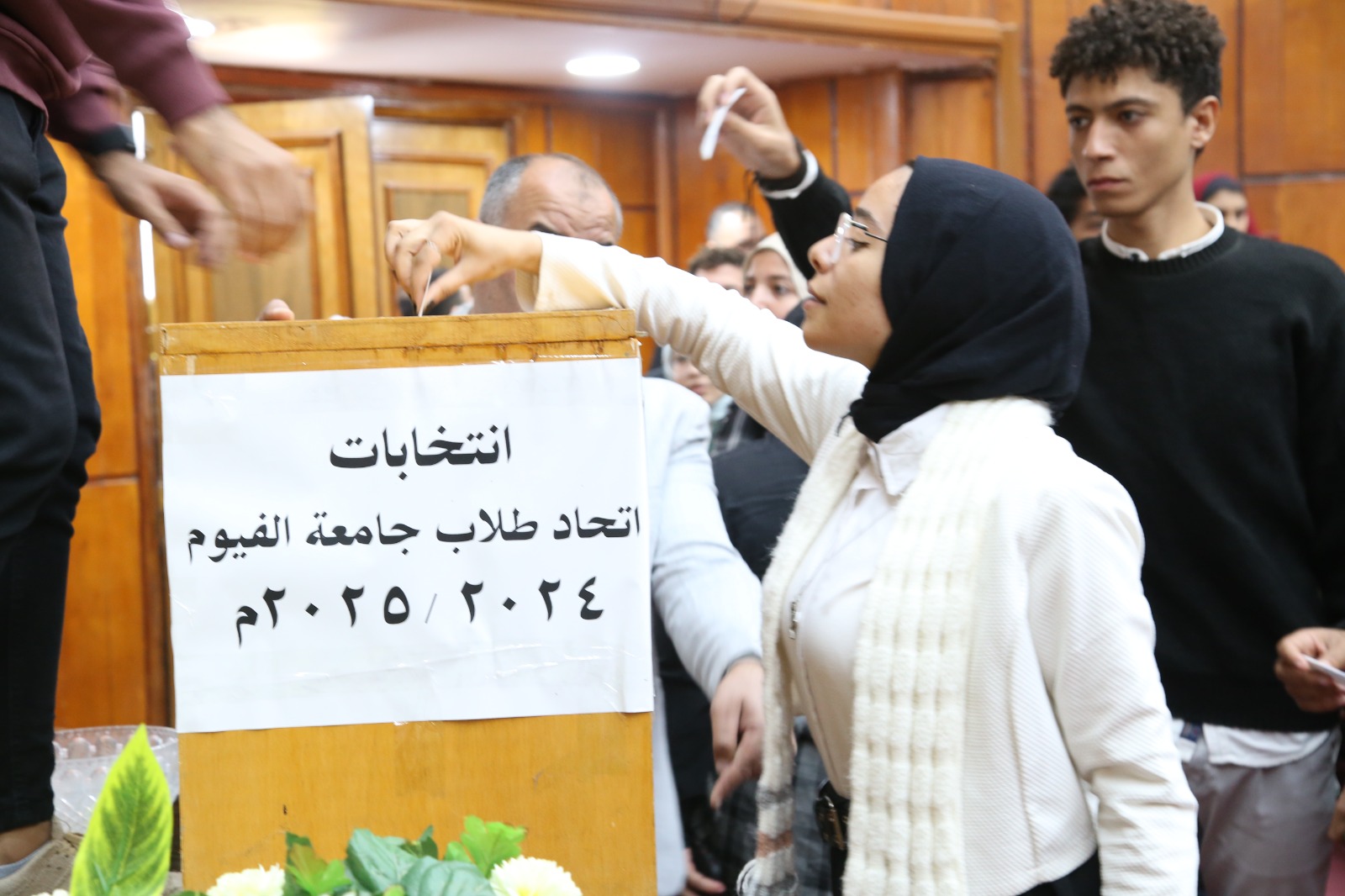 اختيار الطالب محمود سيف رئيسًا لاتحاد طلاب جامعة الفيوم