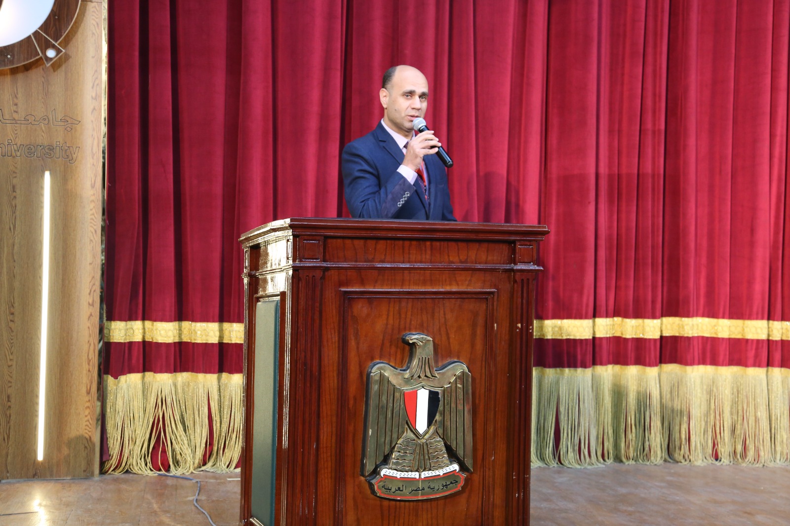 افتتاح مهرجان المسرح الخامس عشر للعروض القصيرة بجامعة الفيوم