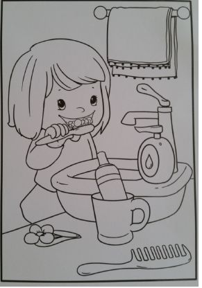 رسومات عن النظافة الشخصية للتلوين