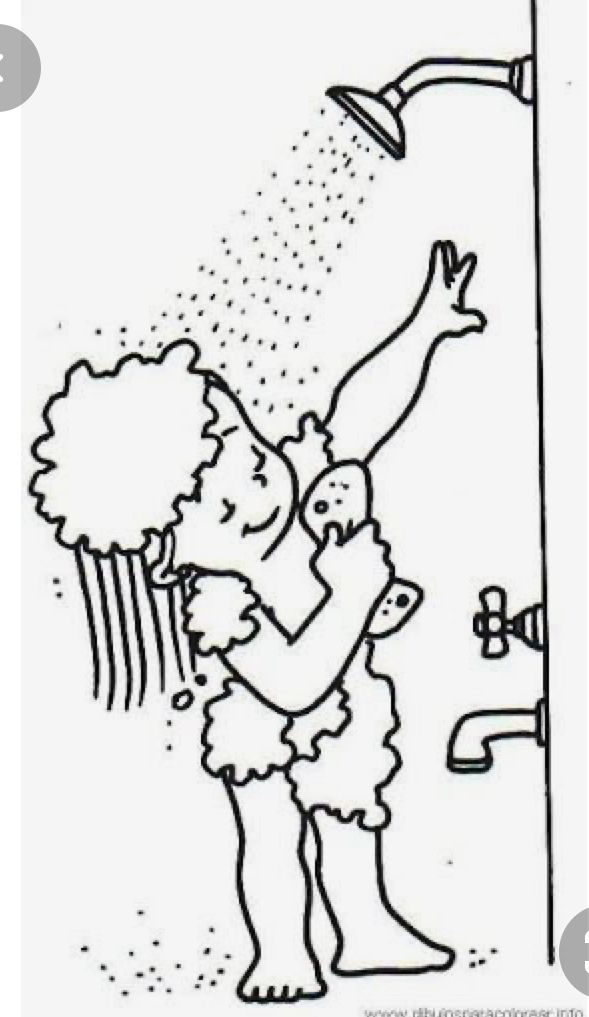 رسومات عن النظافة الشخصية للتلوين