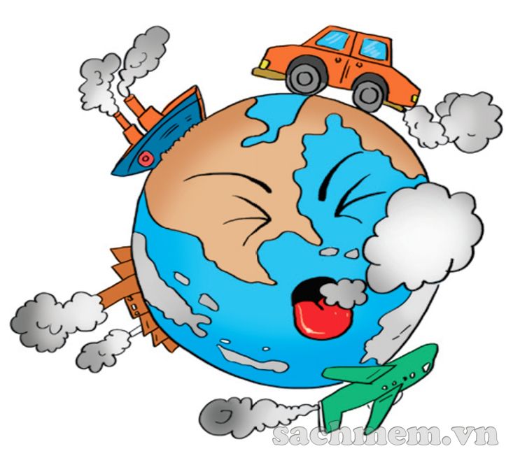 شخص يرتدي كمامة وسط بيئة ملوثة