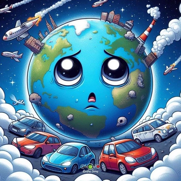 رسم عن التلوث البيئي للهواء