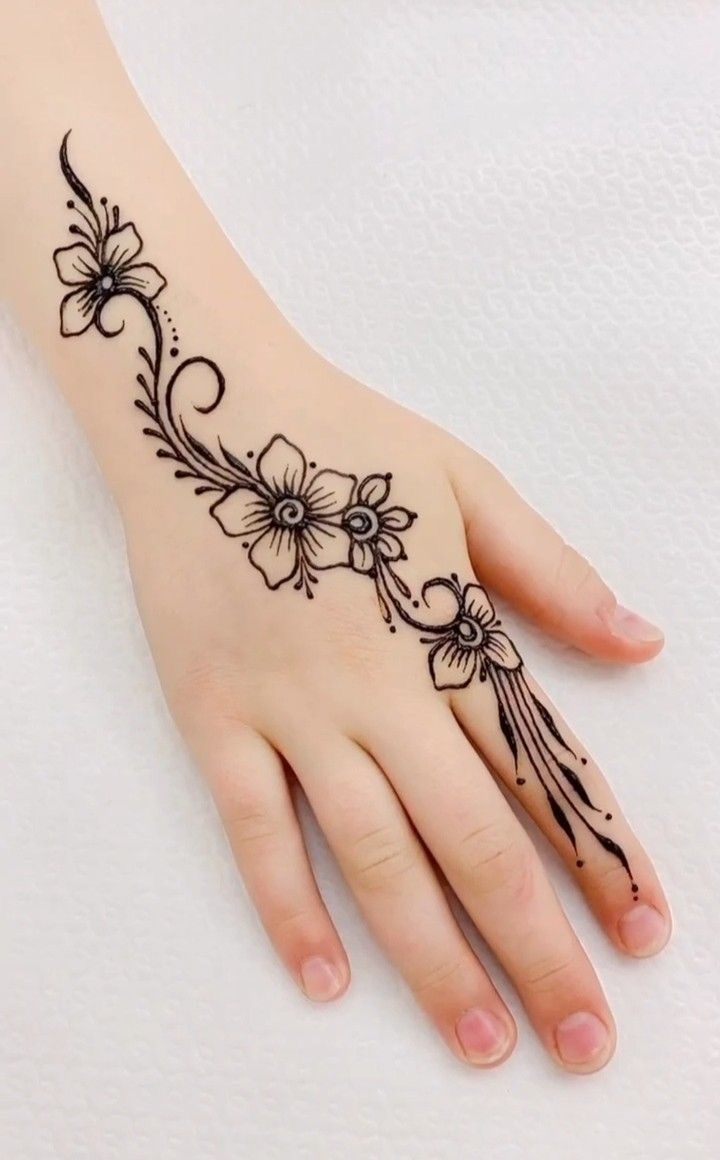 رسومات حنة سهلة للمبتدئين