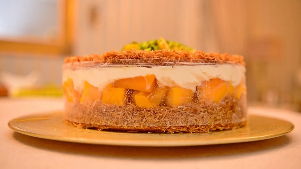 طريقة عمل الكنافة بالمانجو خطوة بخطوة زي المحلات