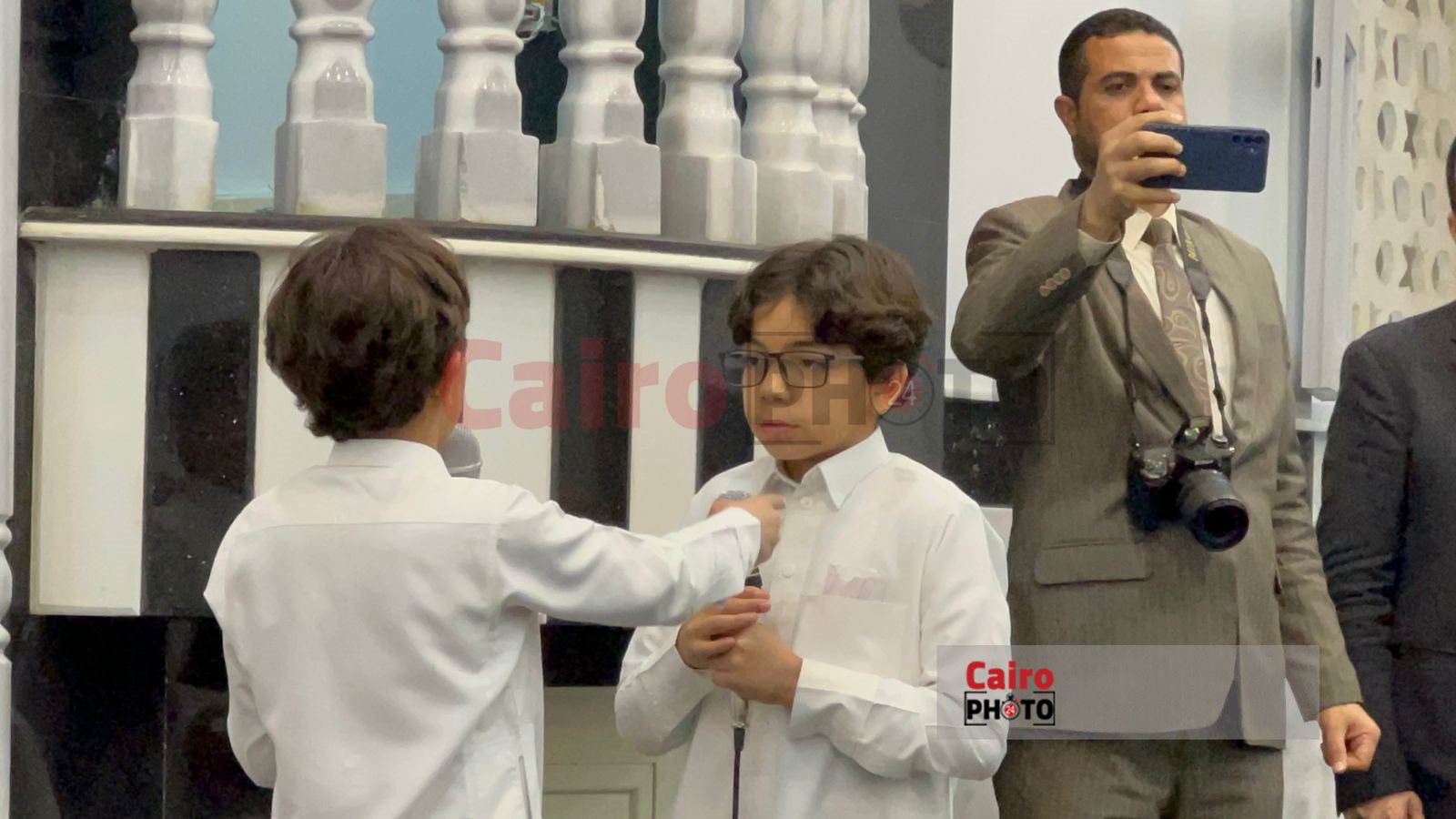 طفلان يبهران محافظ الجيزة والحاضرين خلال احتفالية الإسراء والمعراج1