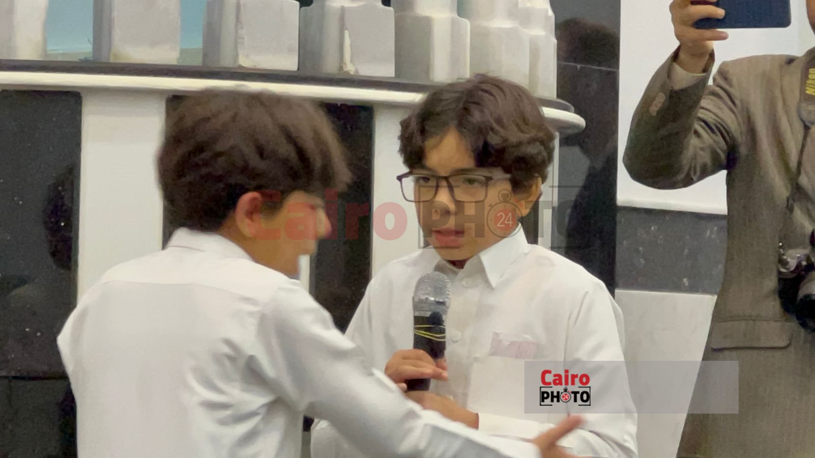 طفلان يبهران محافظ الجيزة والحاضرين خلال احتفالية الإسراء والمعراج3