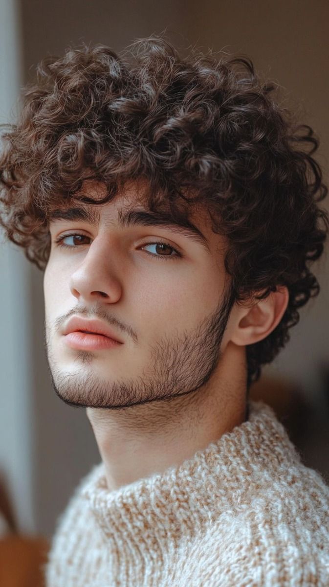 قصات شعر كيرلي للرجال