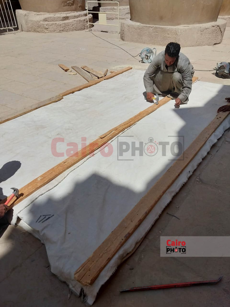 الخطوات الصحيحة لنقل الأحجار الأثرية 