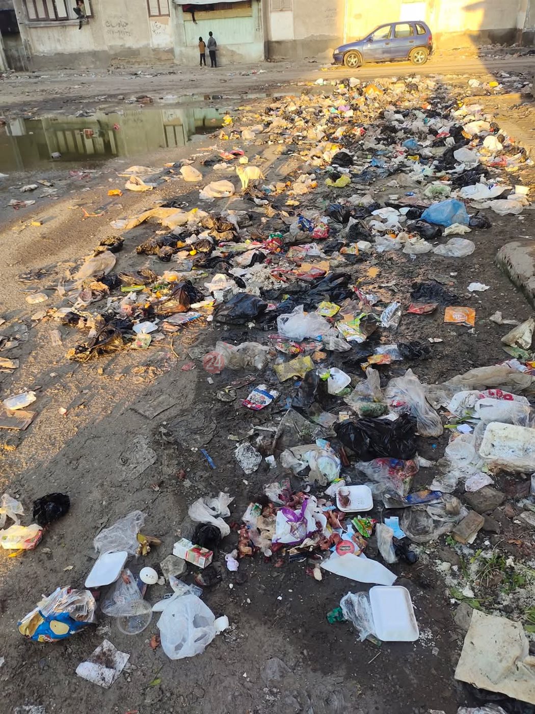 القمامة في شوارع بورسعيد 