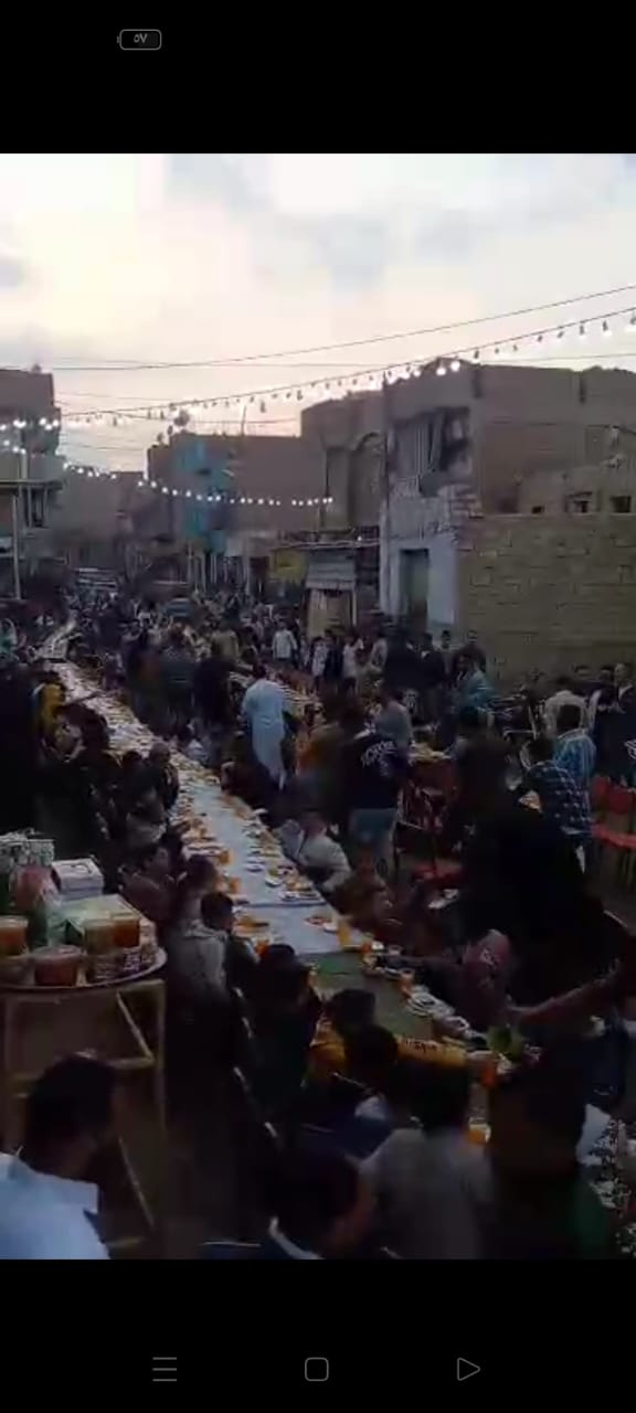الإفطار الجماعي بقرية الروبيات بالفيوم