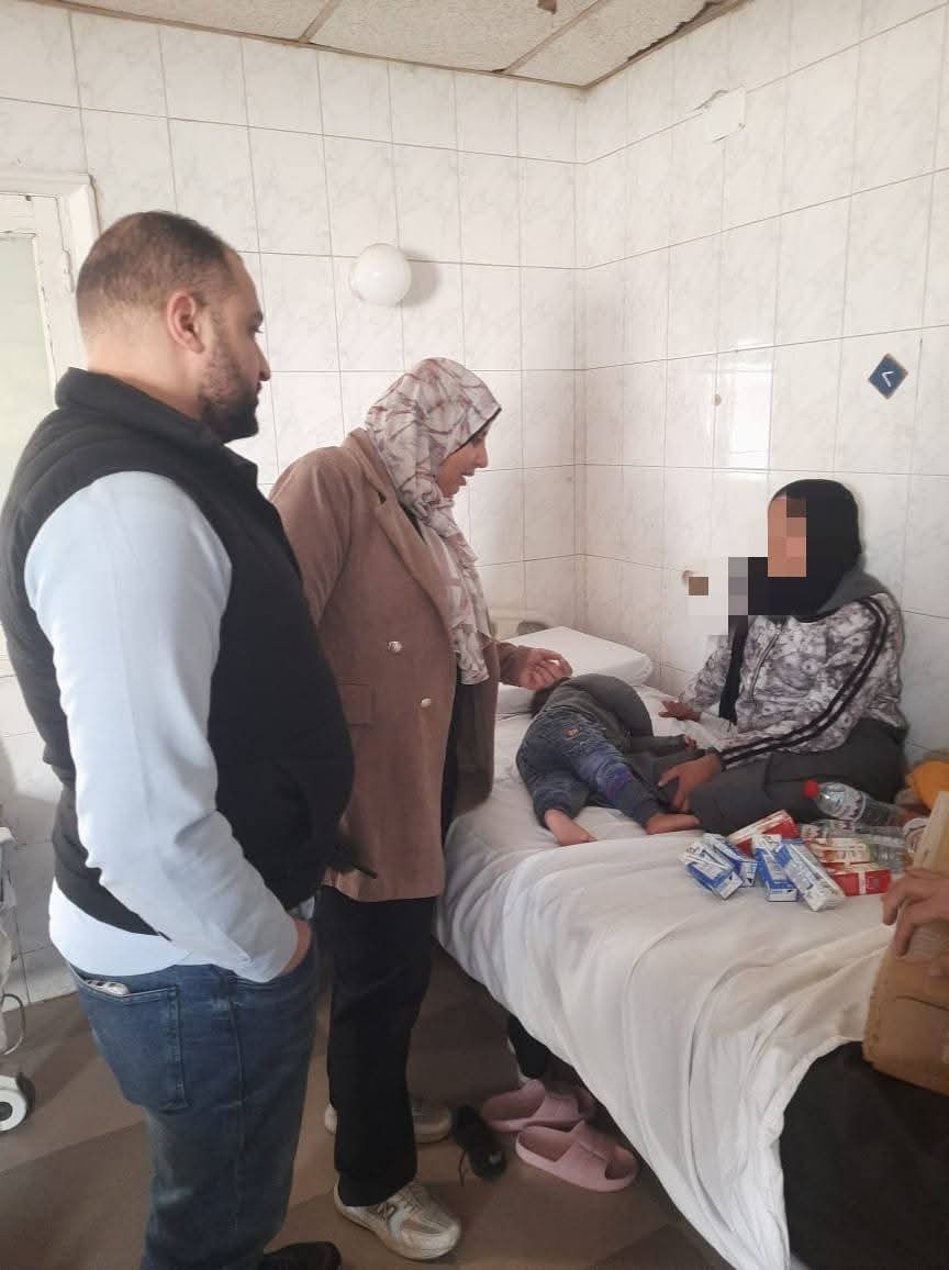 استقبال المرضى الفلسطينيين في مستشفى قويسنا بالمنوفية
