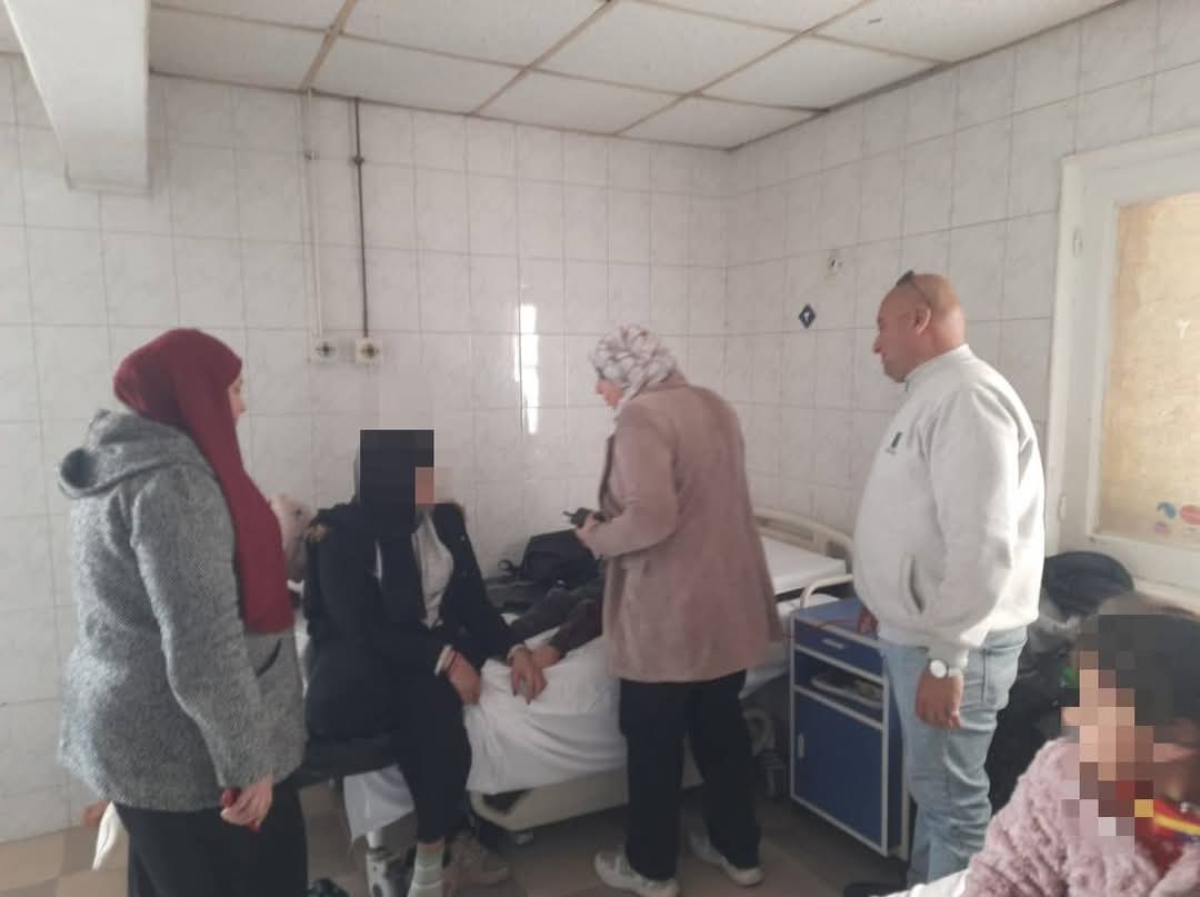 استقبال المرضى الفلسطينيين في مستشفى قويسنا بالمنوفية