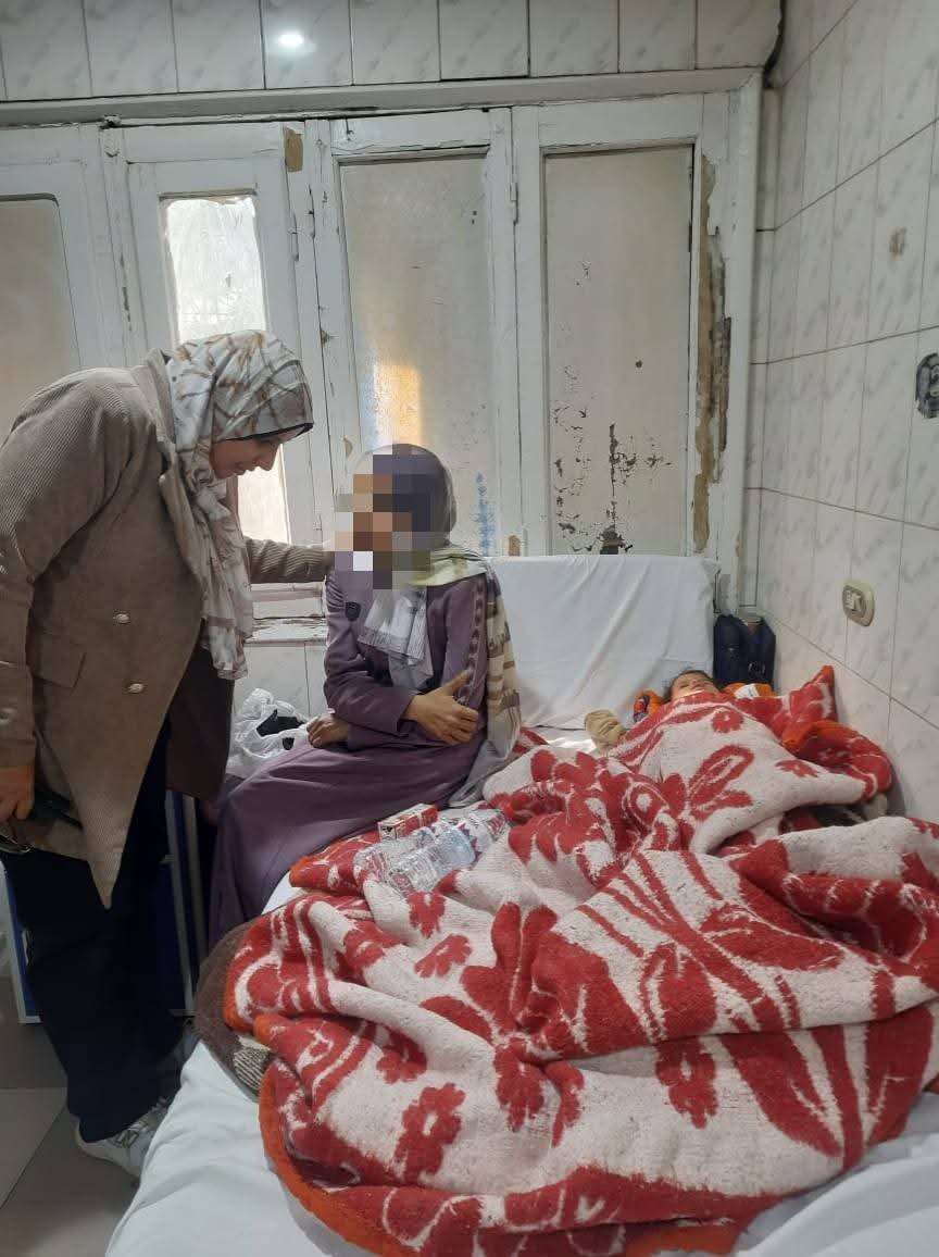 استقبال المرضى الفلسطينيين في مستشفى قويسنا بالمنوفية