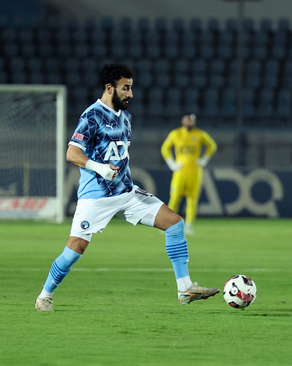 من مباراة بيراميدز والمصري