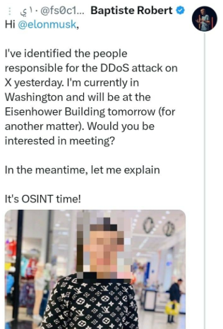 تغريدة من اتهامات الخبير الفرنسي للطالب المصري