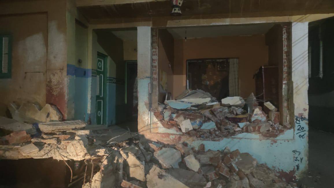 المنزل الكائن بقرية الأورمان التابعة لمركز طلخا