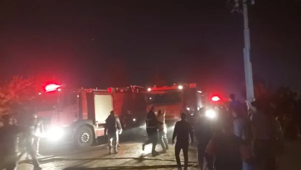 جانب من الحريق