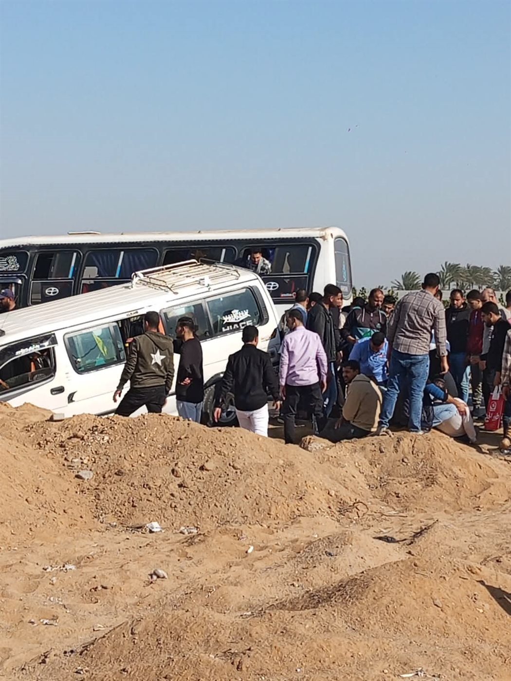 حادث تصادم سيارتين بالمنوفية