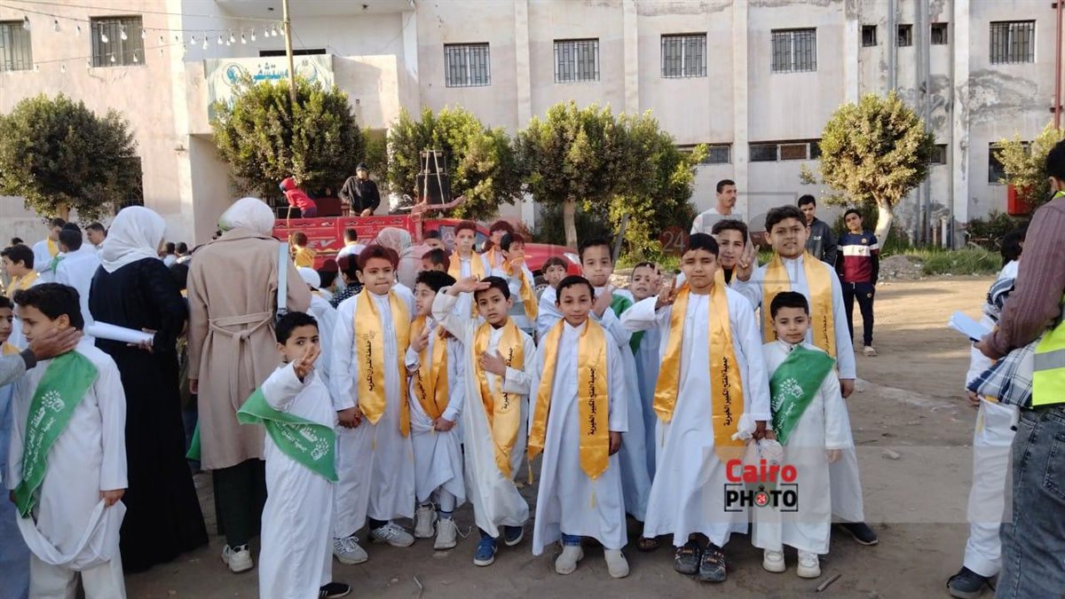 مسيرة حاشدة لحفظة القرآن الكريم بالمنوفية