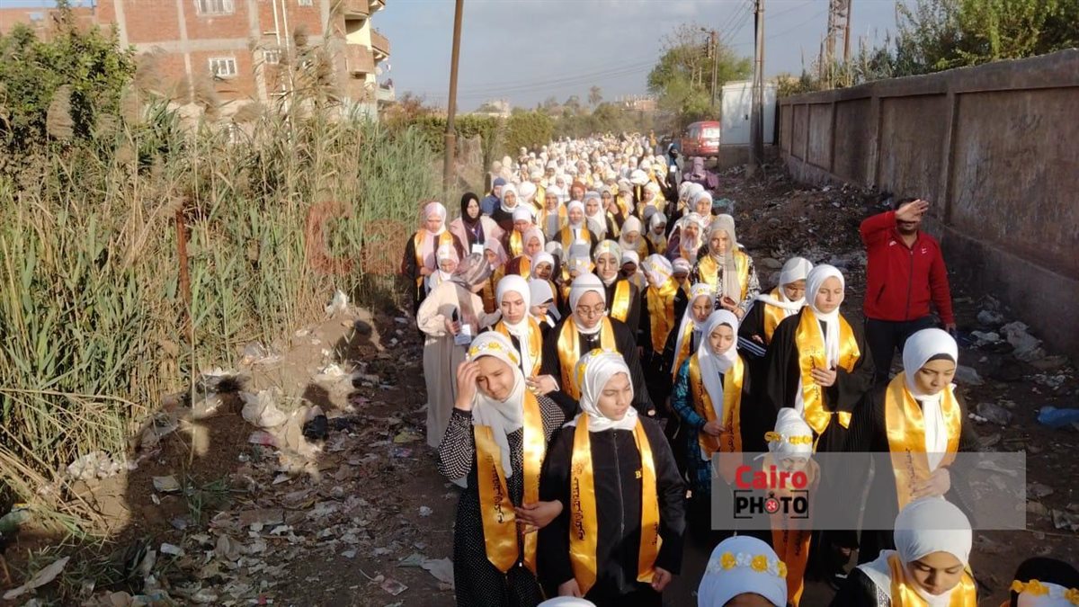 مسيرة حاشدة لحفظة القرآن الكريم بالمنوفية