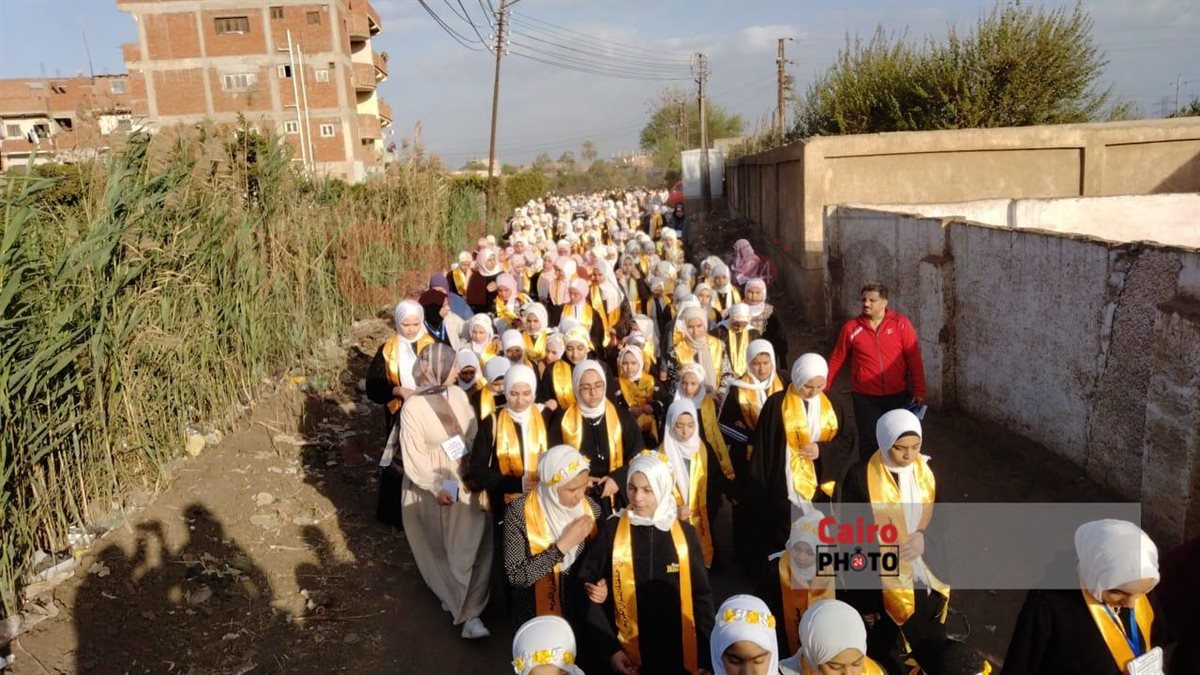 مسيرة حاشدة لحفظة القرآن الكريم بالمنوفية