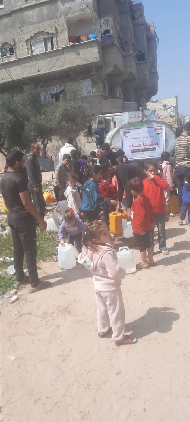 سقيا الماء هدية شباب بركة السبع بالمنوفية لأهالي غزة