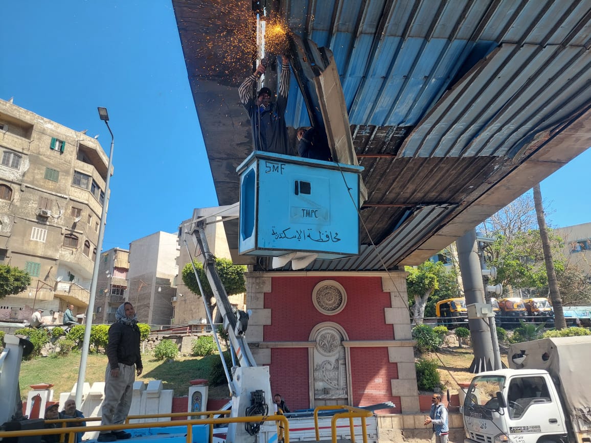 إصلاح كوبري قنال السويس 