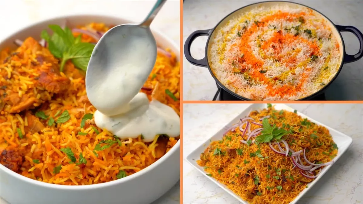 &nbsp;طريقة تحضير برياني دجاج وسلطة زبادي بالخيار لإفطار اليوم 26 من رمضان