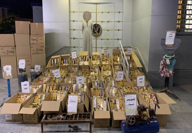 ضبط أكثر من 100 مليون قطعة ألعاب نارية مختلفة الأحجام