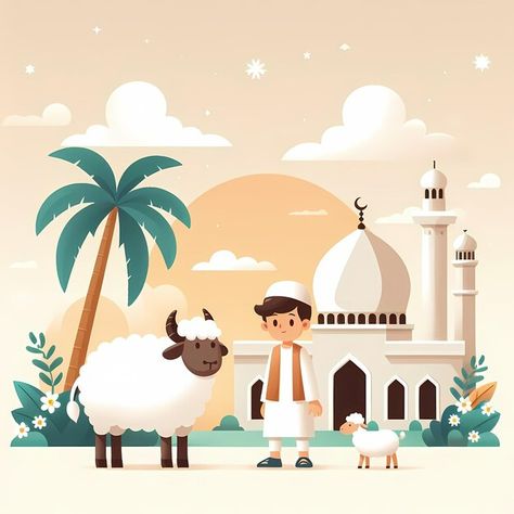 بطاقة تهنئة جاهزة لعيد الأضحى