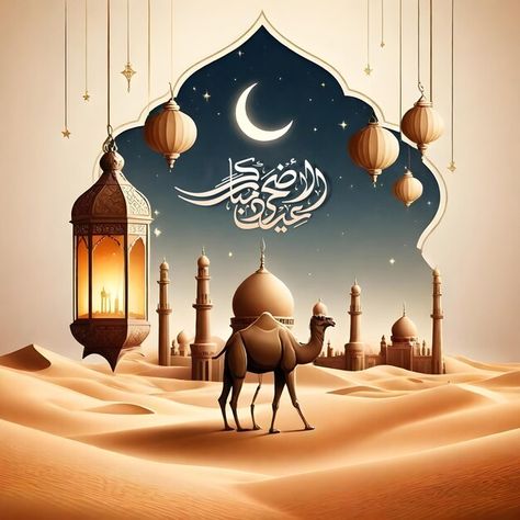 بطاقة تهنئة جاهزة لعيد الأضحى