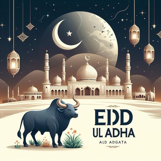 بطاقة تهنئة جاهزة لعيد الأضحى