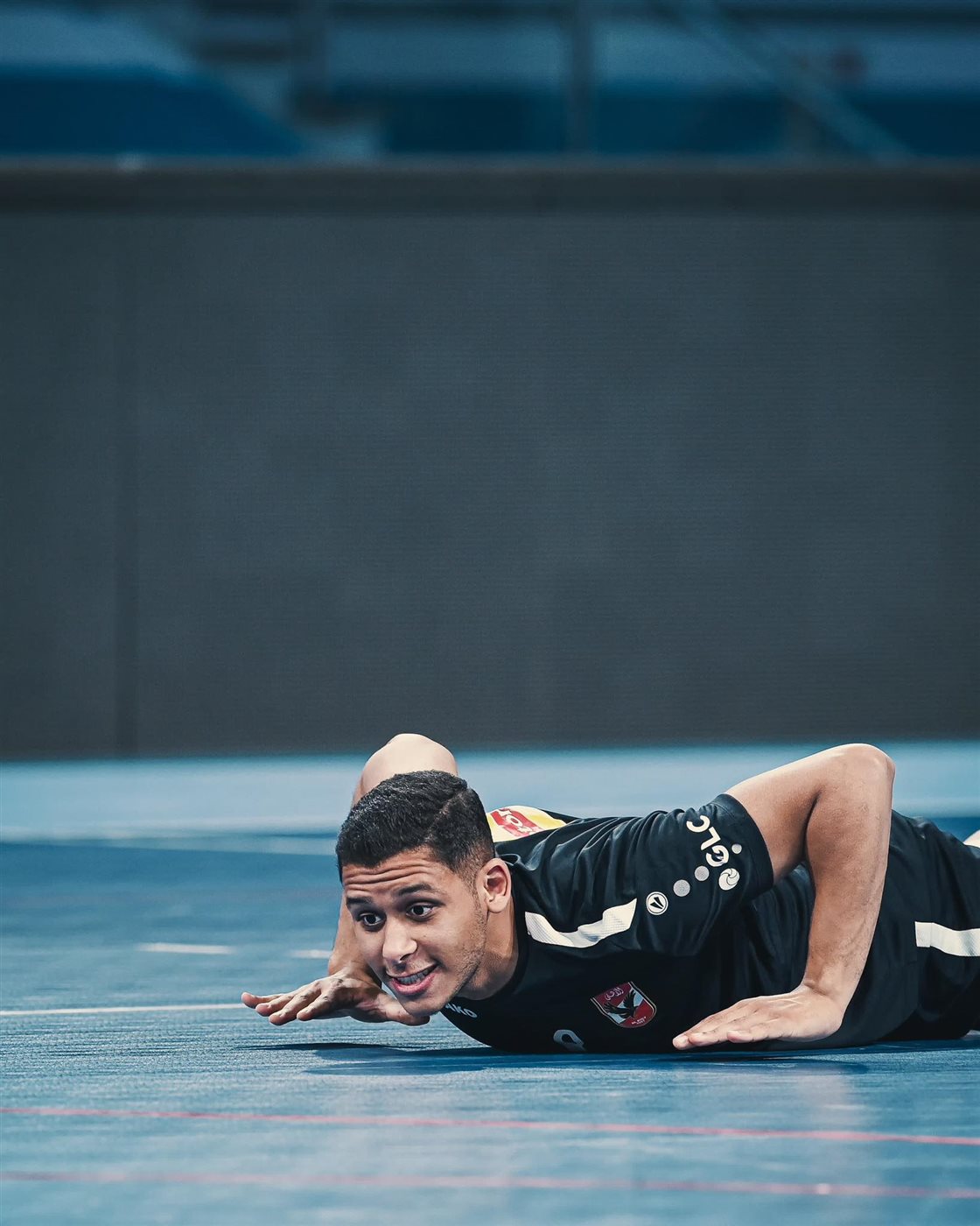 من مباراة طائرة الأهلي والاتحاد السكندري