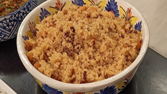 طريقة عمل الأرز المكرمل