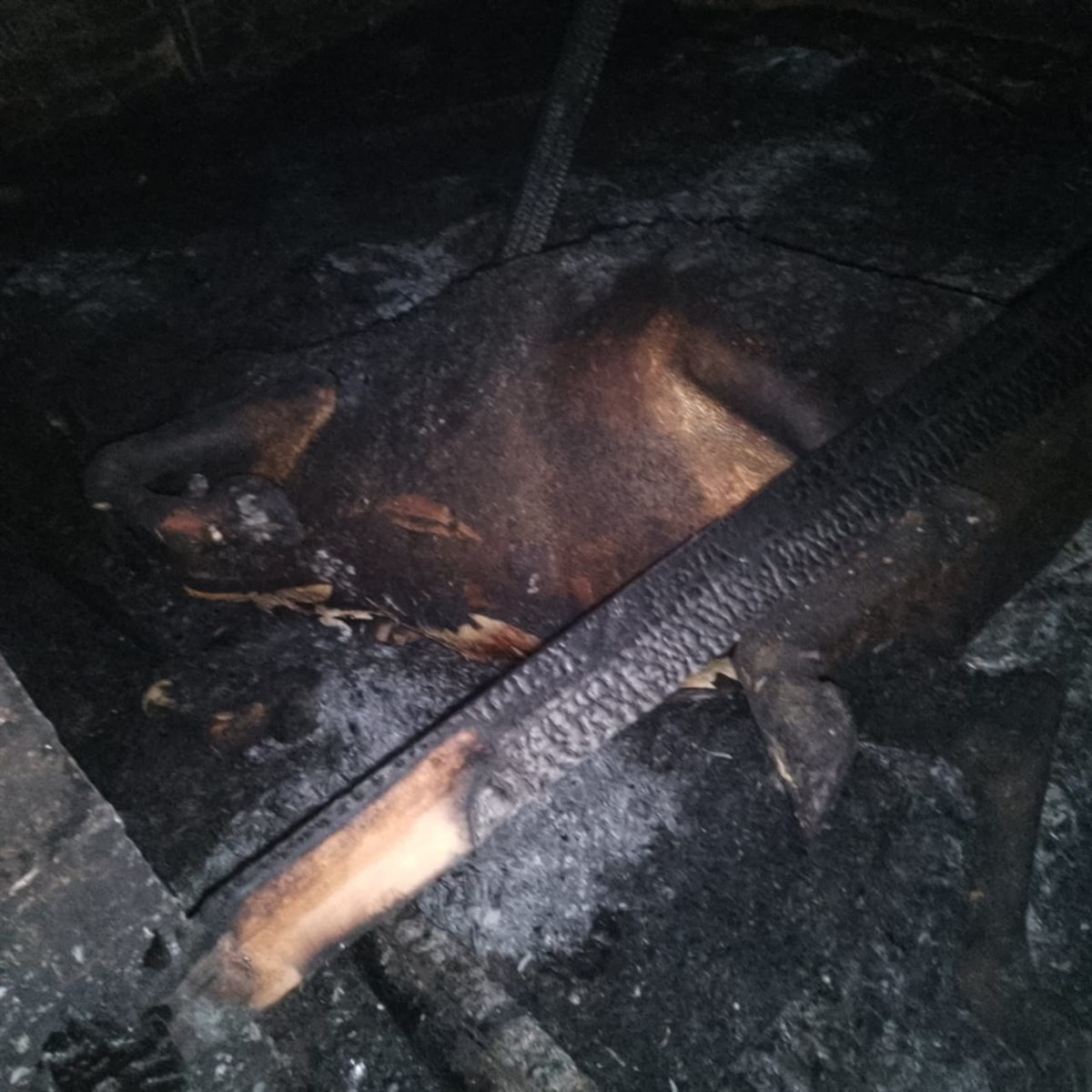 جانب من الحريق