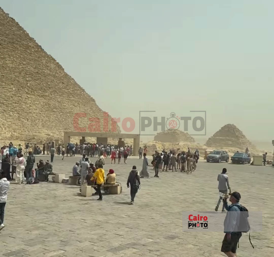 منطقة أهرامات الجيزة بعد التشغيل التجريبي